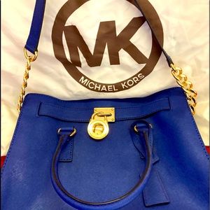 Blue Michael Kors blue bag
